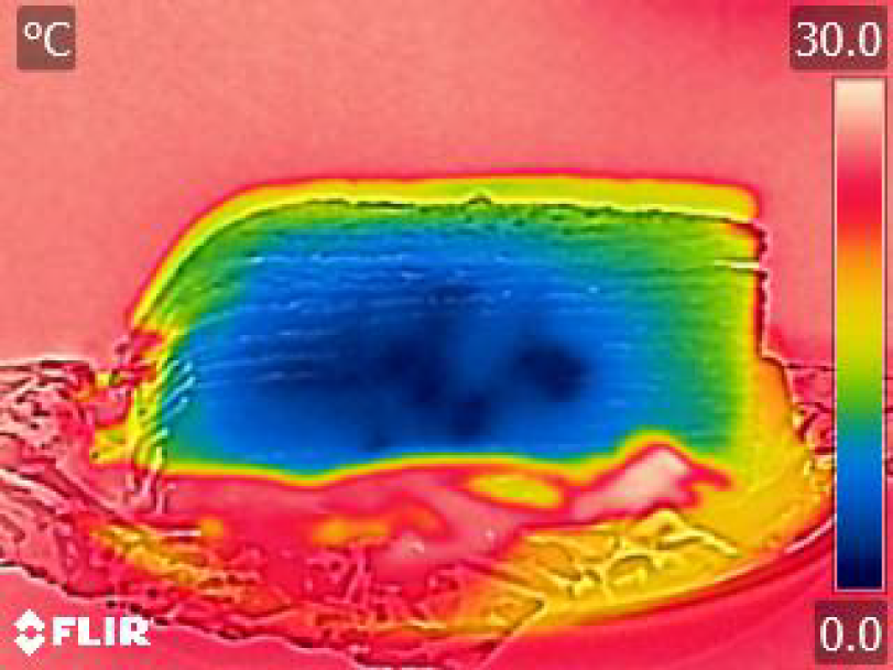 ケーキ解凍結果