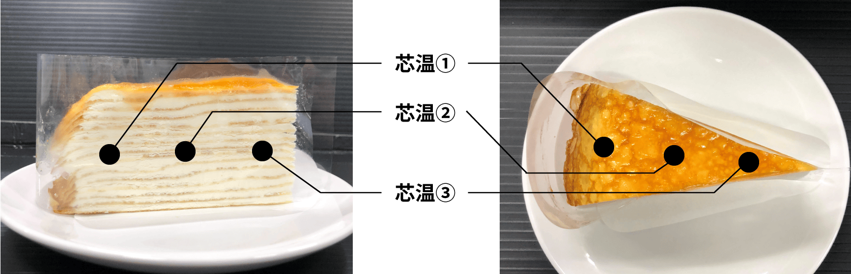 芯温比較写真